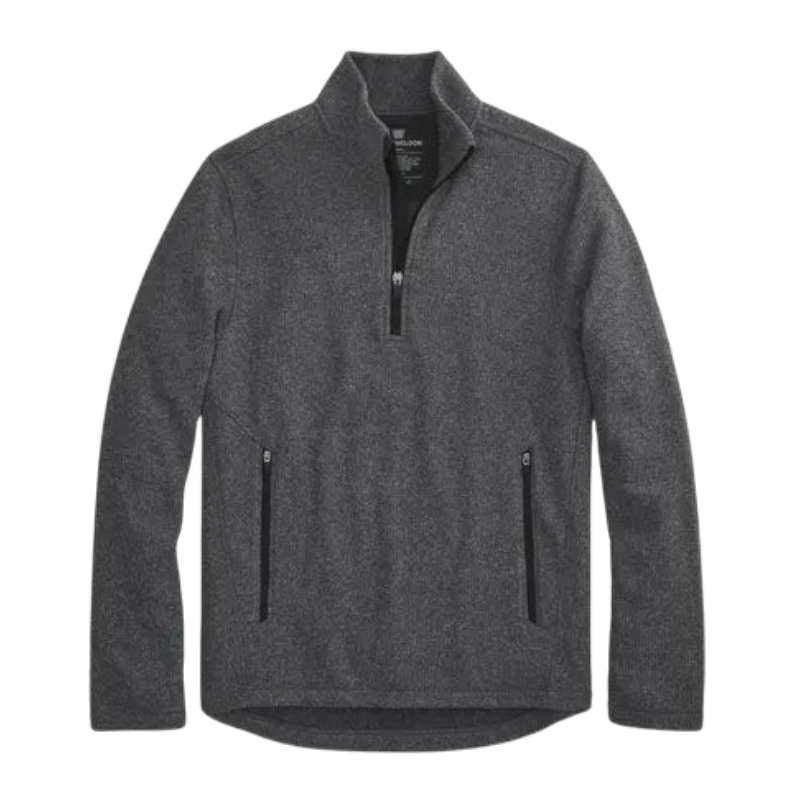 Mack Weldon Latitude Fleece Half-Zip - Grey Heather / S - Pullovers