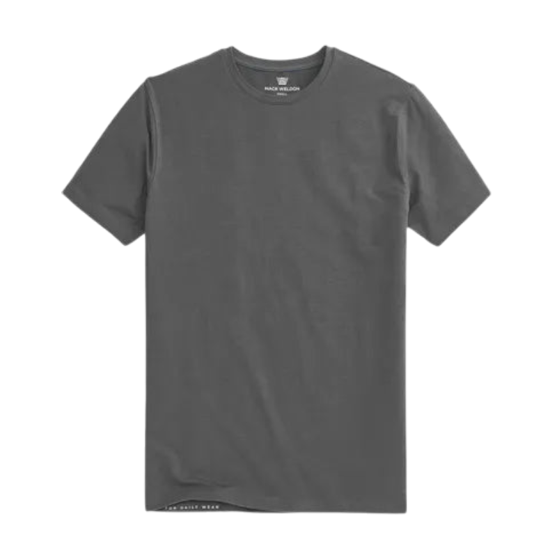 Mack Weldon SILVER Crew Neck T-Shirt - Stealth Grey / S - T-Shirts