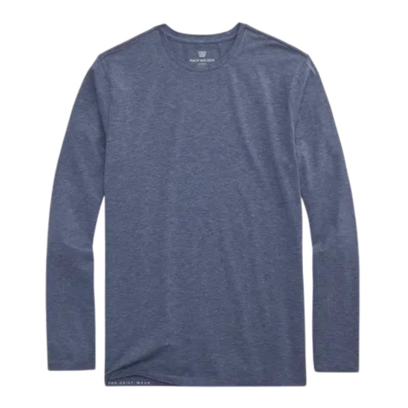 Mack Weldon SILVER Long Sleeve T-Shirt - Moonlighting Heather / S - Long-Sleeved T-Shirts