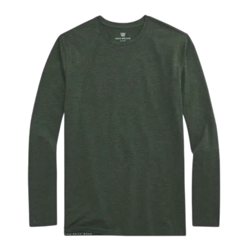 Mack Weldon SILVER Long Sleeve T-Shirt - Tannenbaum Heather / S - Long-Sleeved T-Shirts