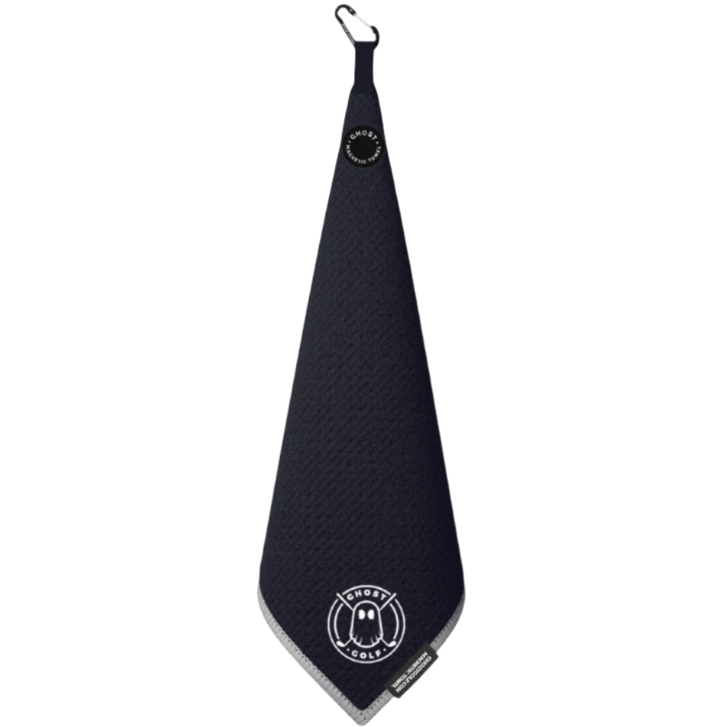 Magnetic Towel (Greenside) - Black - Golf Towels