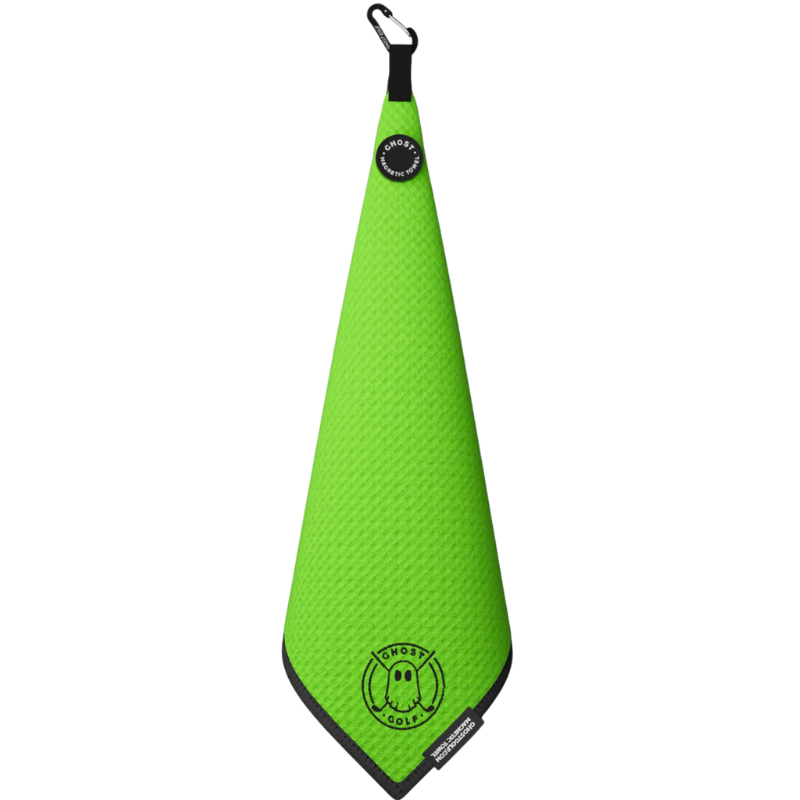 Magnetic Towel (Greenside) - Neon Green - Golf Towels