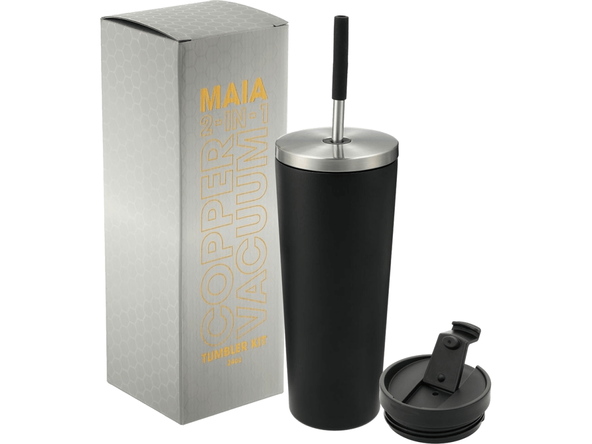 Maia 2-in-1 Copper Vacuum Tumbler Kit 24oz - Tumblers - SwagWear