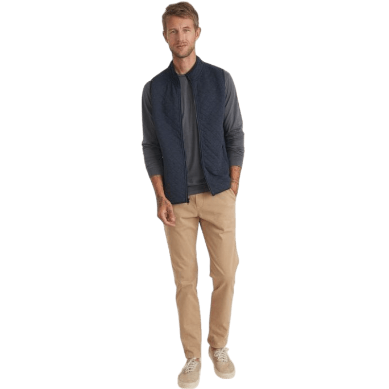 Marine Layer Men's Corbet Full Zip Vest - Vests - SwagWear