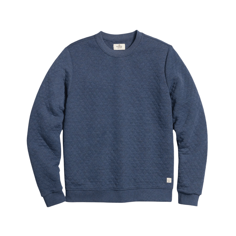 Marine Layer Men's Corbet Quilted Crewneck - Sweatshirts - SwagWear