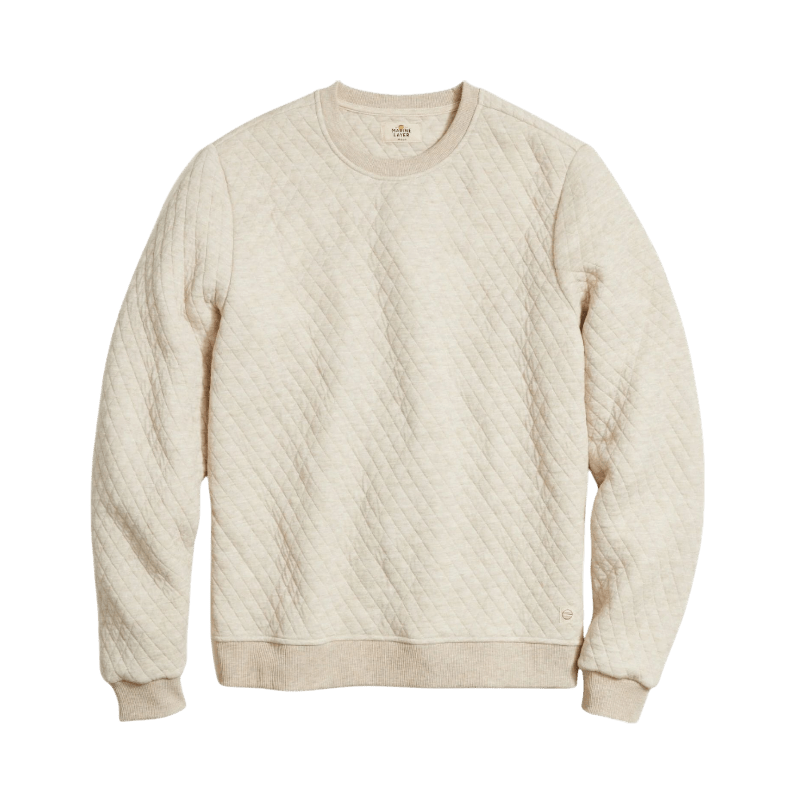 Marine Layer Men's Corbet Quilted Crewneck - Sweatshirts - SwagWear