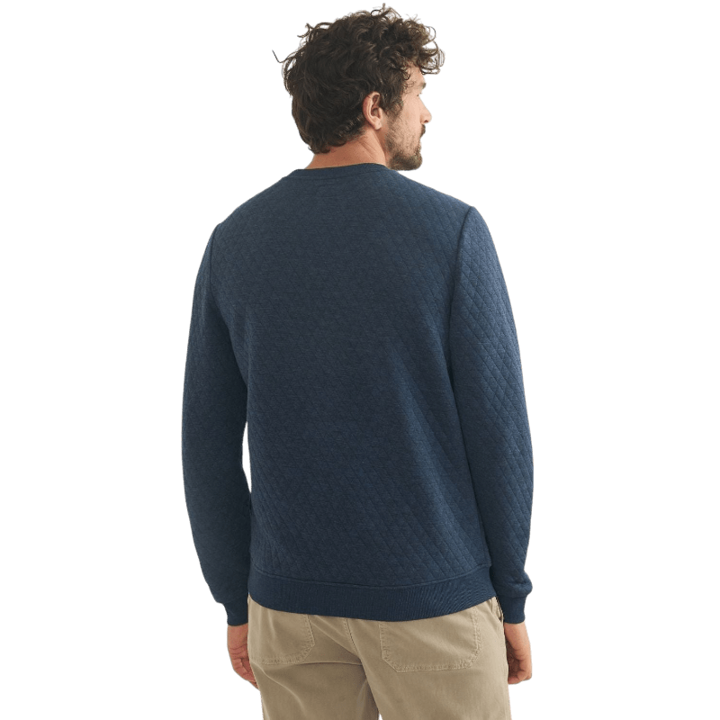 Marine Layer Men's Corbet Quilted Crewneck - Sweatshirts - SwagWear