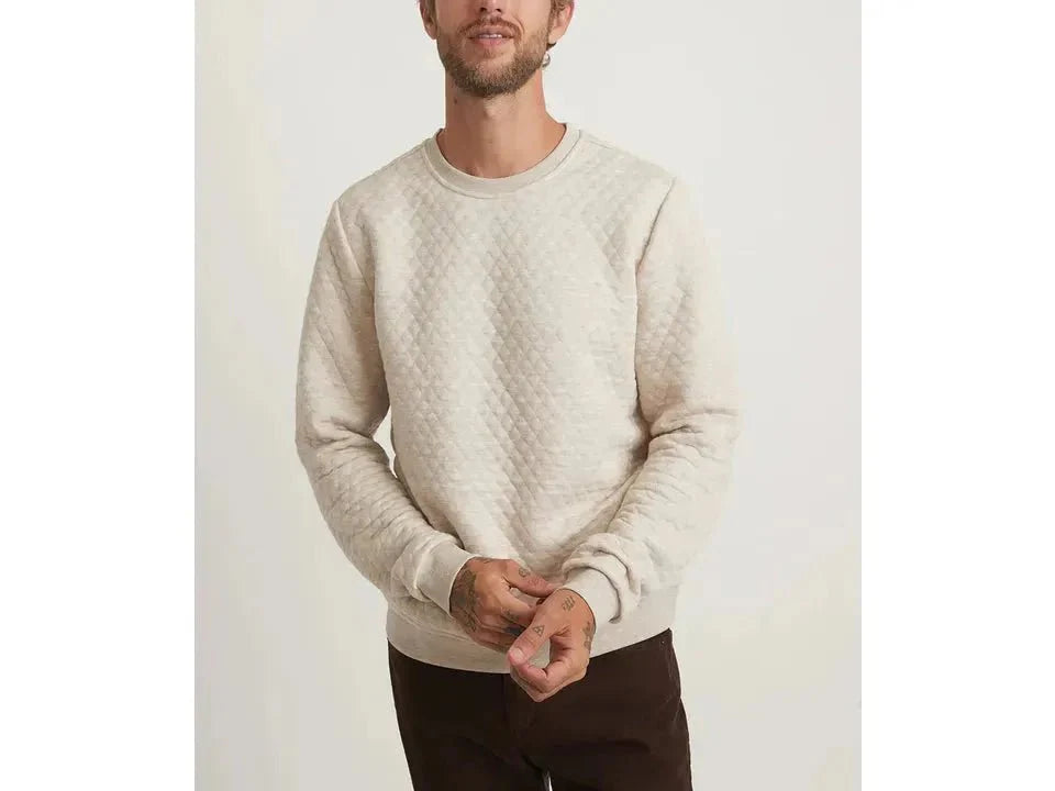 Marine Layer Men's Corbet Quilted Crewneck - Sweatshirts - SwagWear
