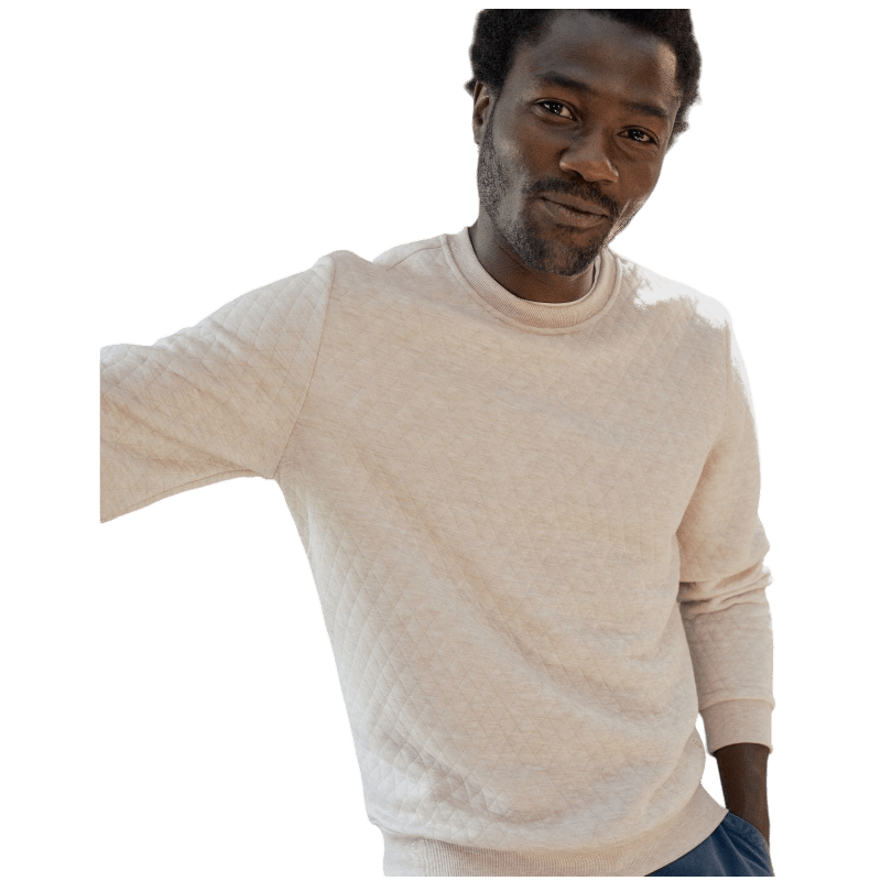 Marine Layer Men's Corbet Quilted Crewneck - Sweatshirts - SwagWear