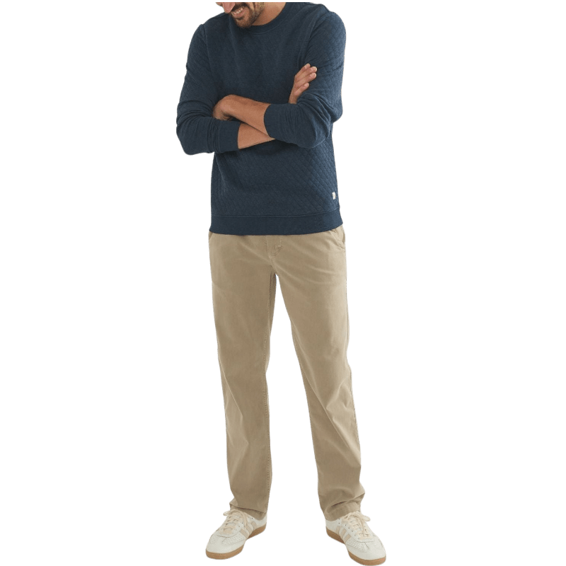 Marine Layer Men's Corbet Quilted Crewneck - Sweatshirts - SwagWear