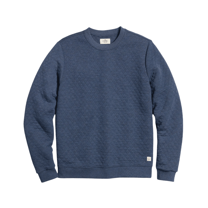 Marine Layer Men's Corbet Quilted Crewneck - Sweatshirts - SwagWear