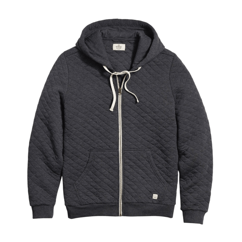 Marine Layer Men's Corbet Quilted Full Zip Hoodie - Full - Zip Hoodies - SwagWear