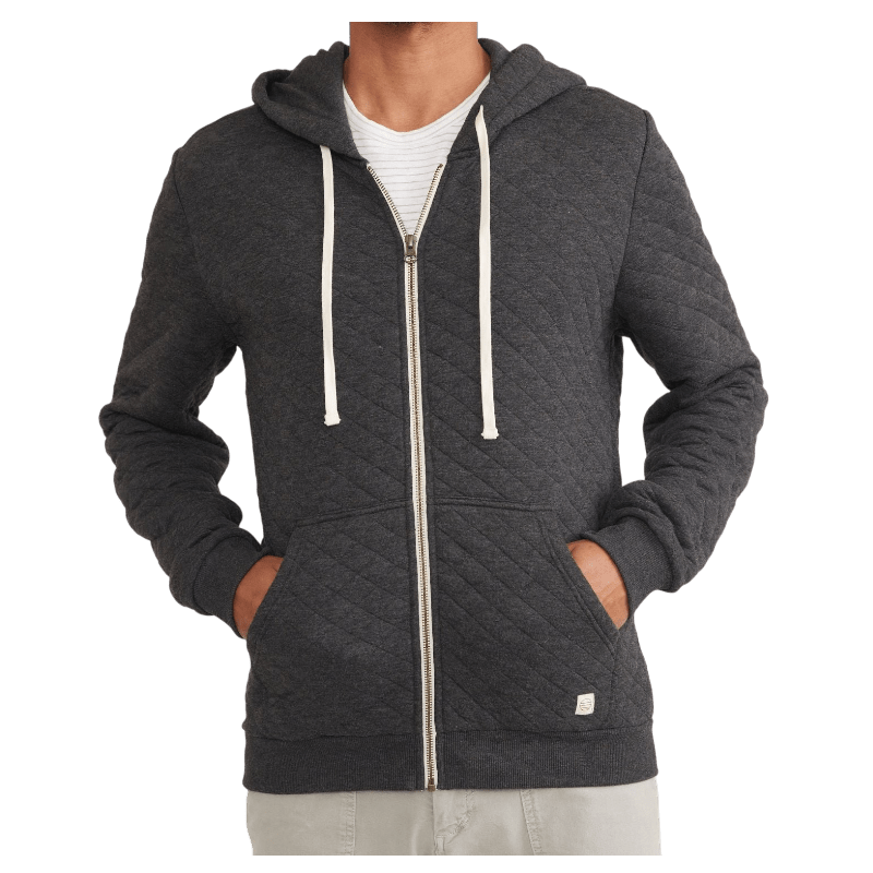 Marine Layer Men's Corbet Quilted Full Zip Hoodie - Full - Zip Hoodies - SwagWear