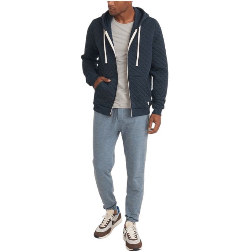 Marine Layer Men's Corbet Quilted Full Zip Hoodie - Full - Zip Hoodies - SwagWear