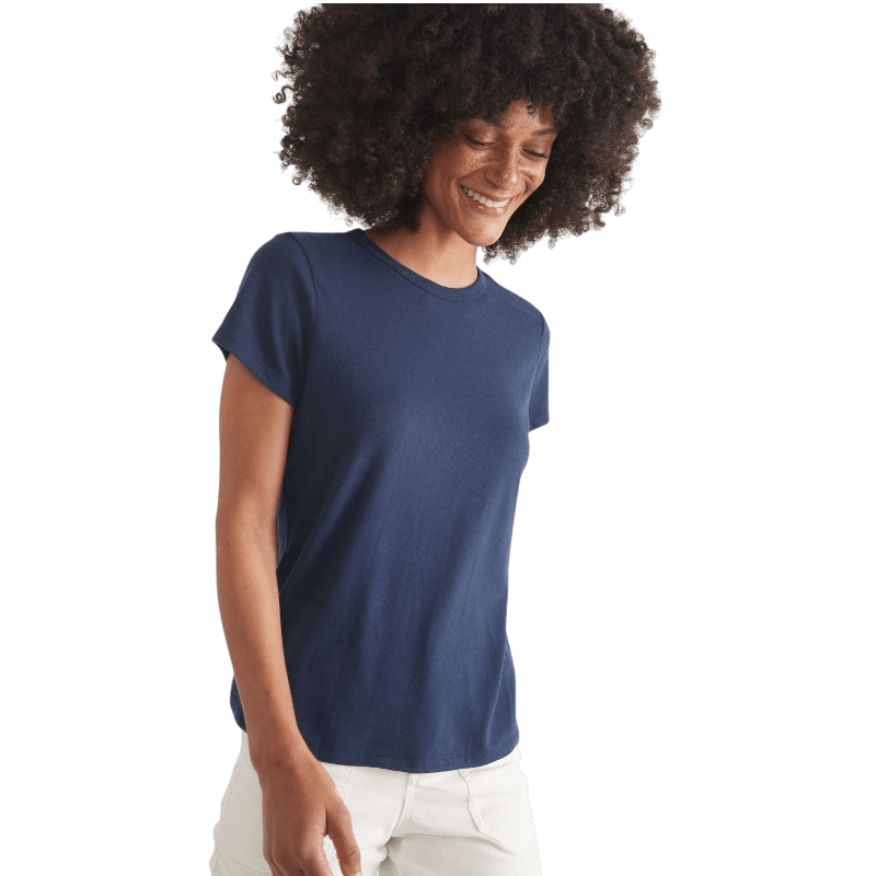 Marine Layer Women's Re - Spun Signature Crew - T-Shirts - SwagWear