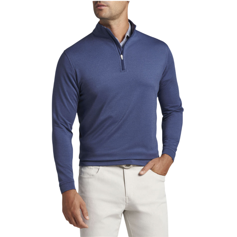 Peter Millar Men's Perth Performance Melange Quarter-Zip