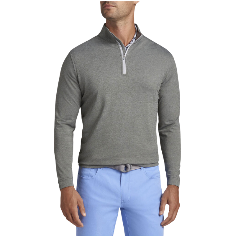 Peter Millar Men's Perth Performance Melange Quarter-Zip