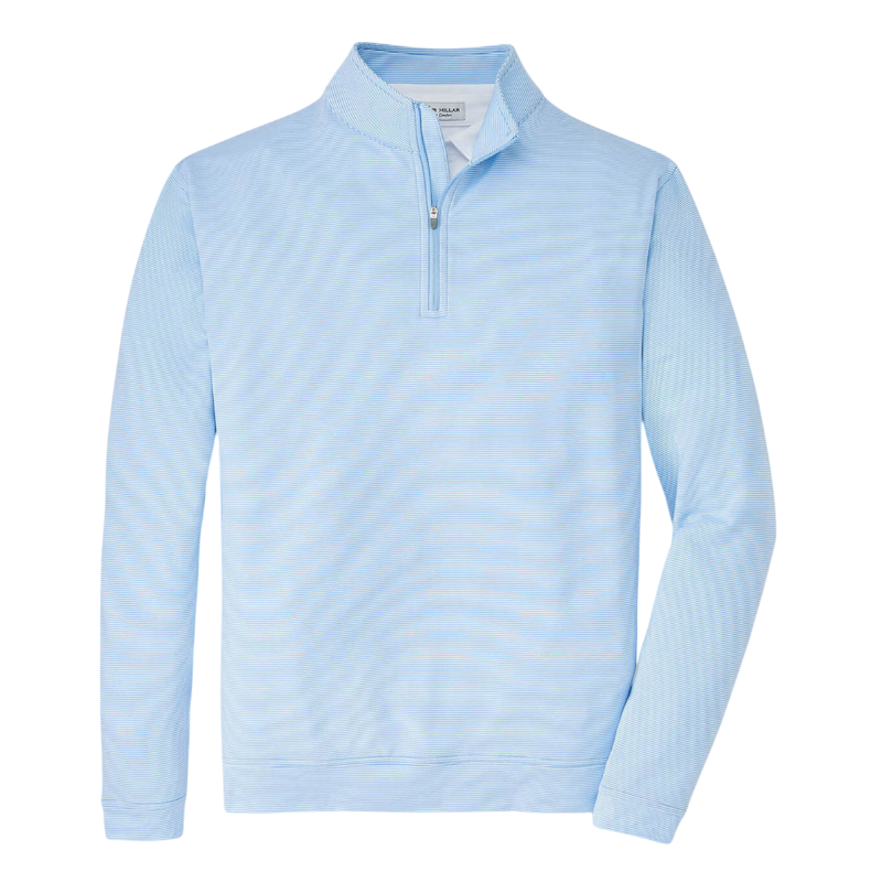 Peter Millar Men's Perth Sugar Stripe Performance Quarter-Zip