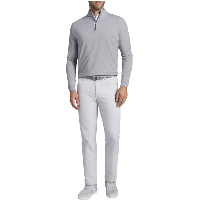 Peter Millar Men's Perth Sugar Stripe Performance Quarter-Zip