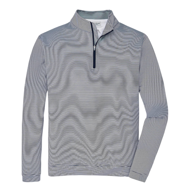 Peter Millar Men's Perth Sugar Stripe Performance Quarter-Zip