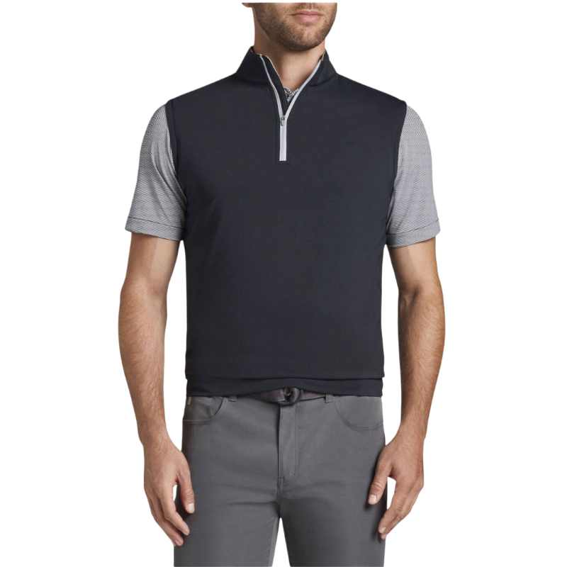 Peter Millar Men's Galway Performance Quarter-Zip Vest