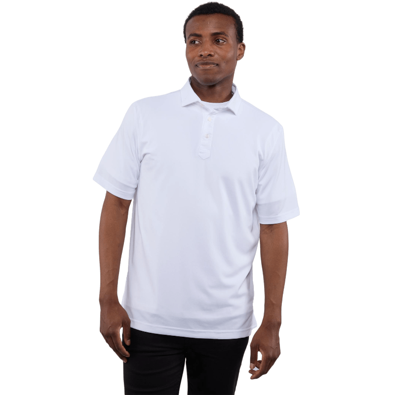 Men's STITCH® Solid Short Sleeve Pique Polo - Polos - SwagWear