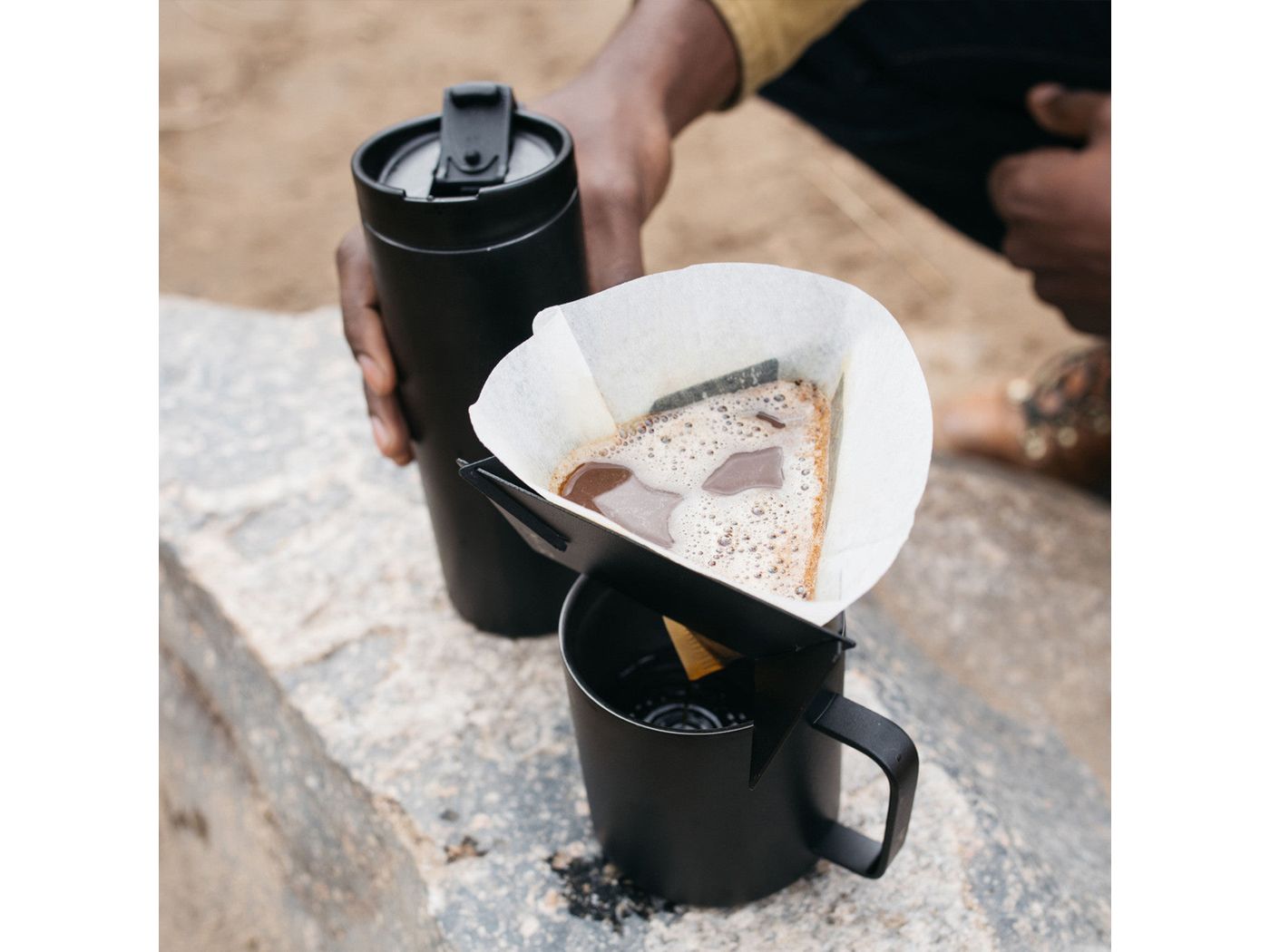 MiiR® Pourigami™ - Black Powder - Drip Coffee Makers