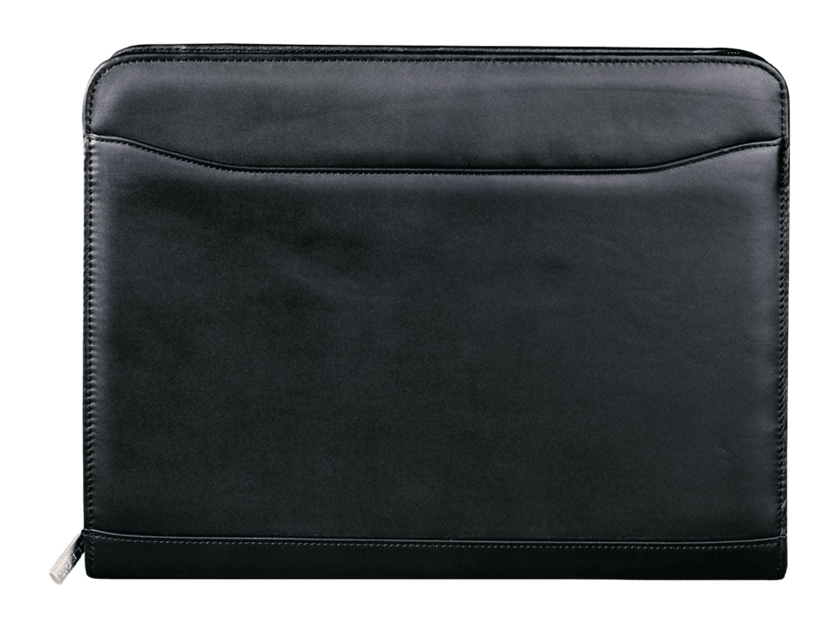 Millennium Leather Zippered Padfolio with FSC® Mix Paper - Zippered Padfolios - SwagWear