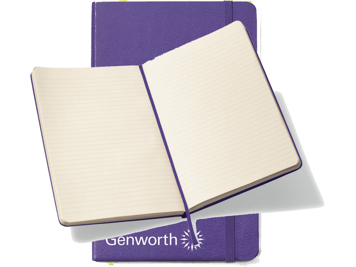 Moleskine® Hard Cover Ruled Large Notebook - Large Notebooks - SwagWear
