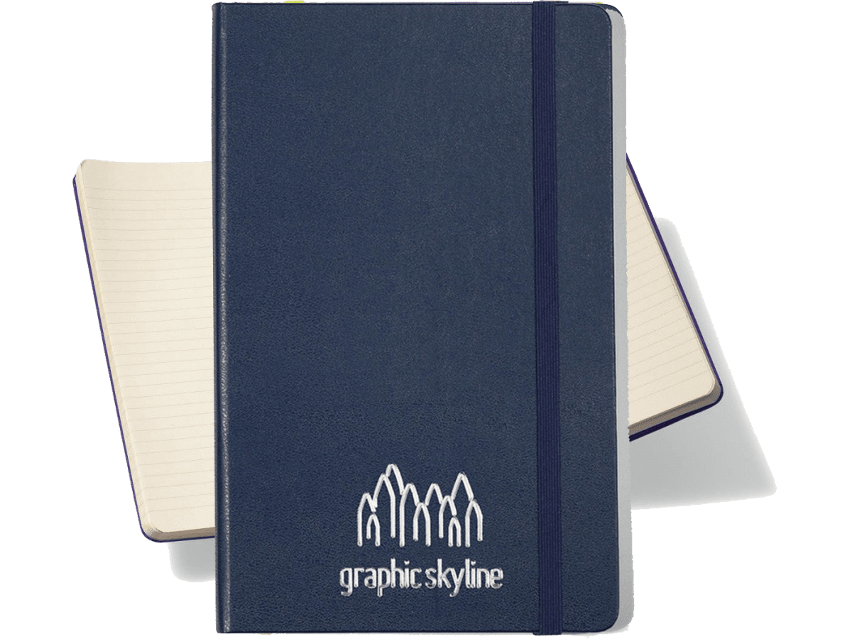 Moleskine® Hard Cover Ruled Large Notebook - Large Notebooks - SwagWear