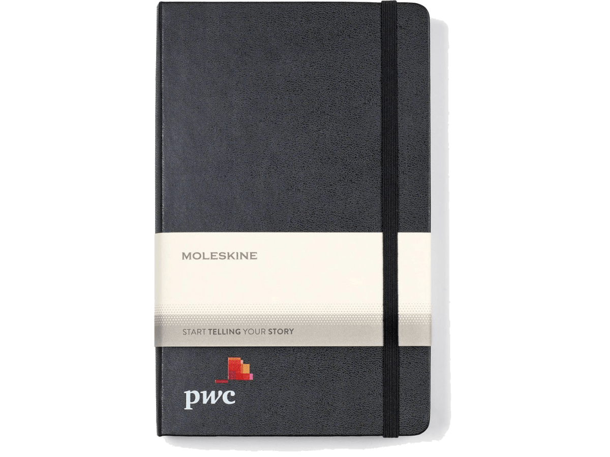 Moleskine® Hard Cover Ruled Large Expanded Notebook - Large Notebooks - SwagWear