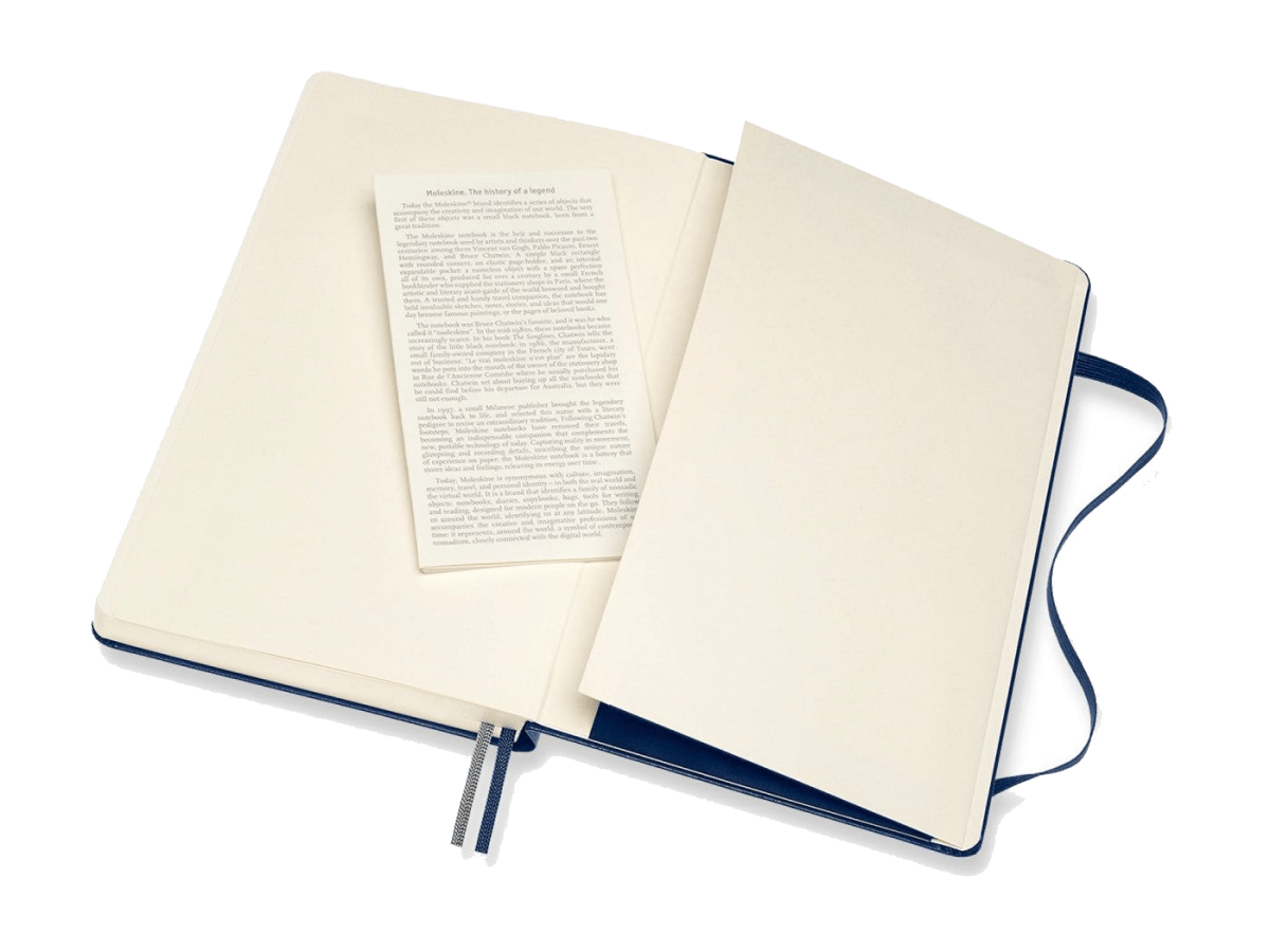 Moleskine® Hard Cover Ruled Large Expanded Notebook - Large Notebooks - SwagWear