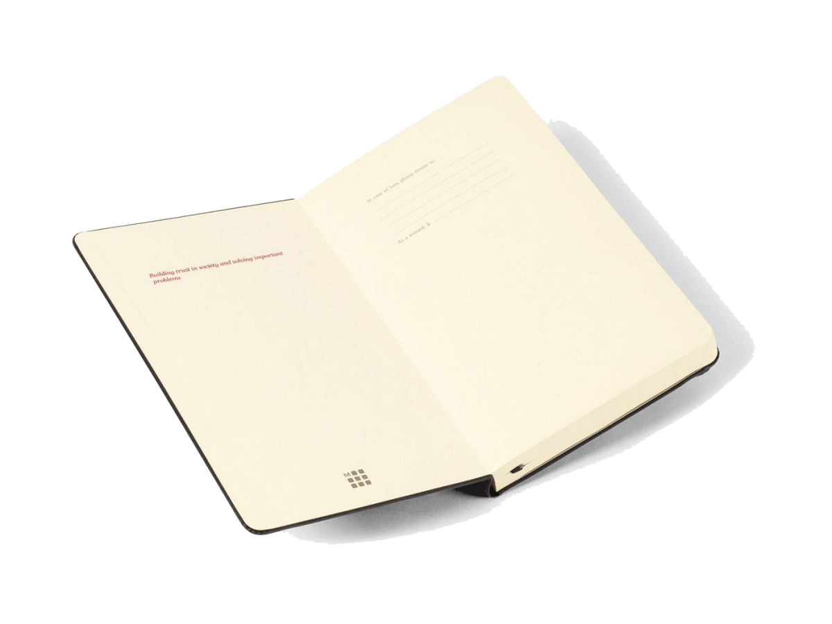 Moleskine® Hard Cover Ruled Large Expanded Notebook - Large Notebooks - SwagWear