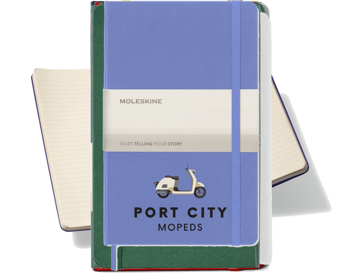 Moleskine® Hard Cover Ruled Large Notebook - Large Notebooks - SwagWear