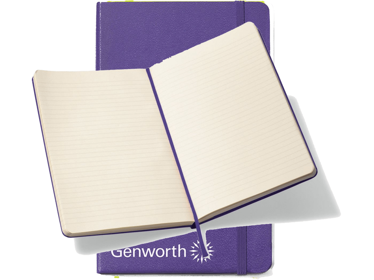 Moleskine® Hard Cover Ruled Large Notebook - Large Notebooks - SwagWear