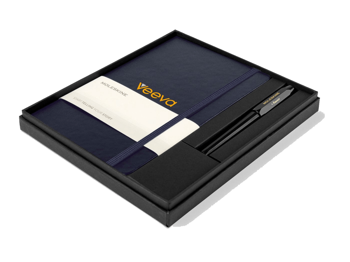 Moleskine® Large Notebook and Kaweco Pen Gift Set - Notebook Sets - SwagWear