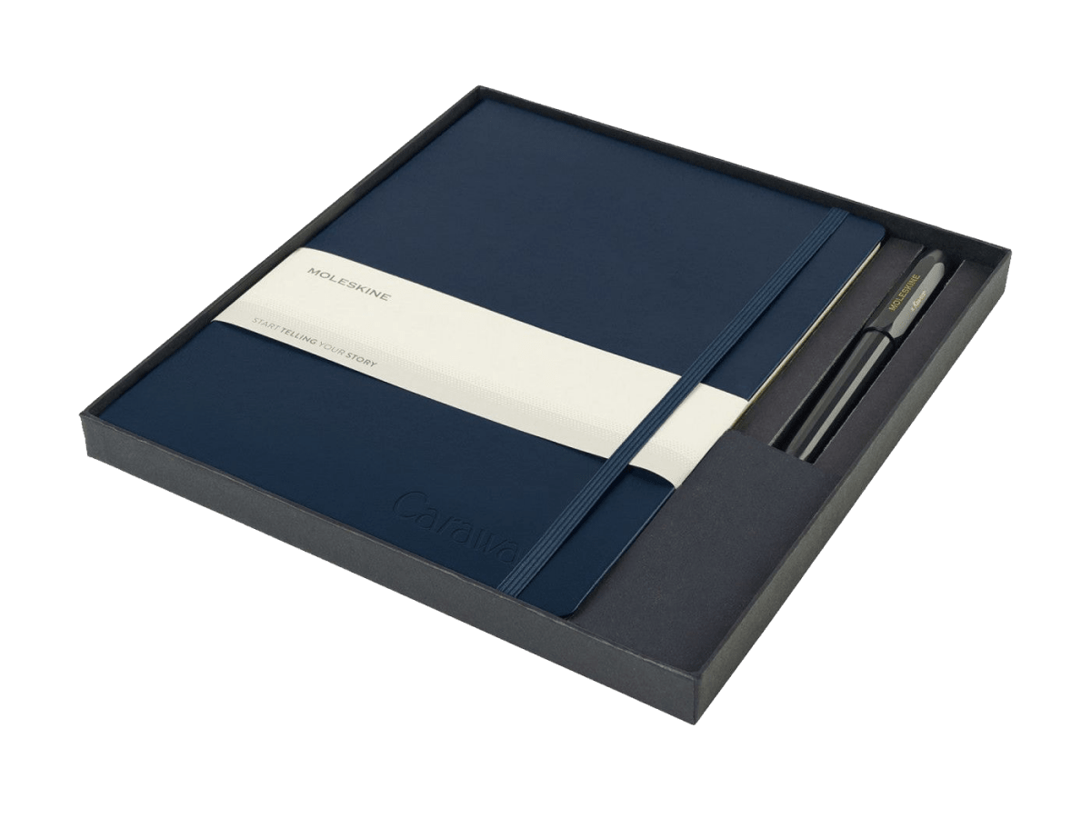 Moleskine® X - Large Notebook and Kaweco Pen Gift Set - Notebook Sets - SwagWear