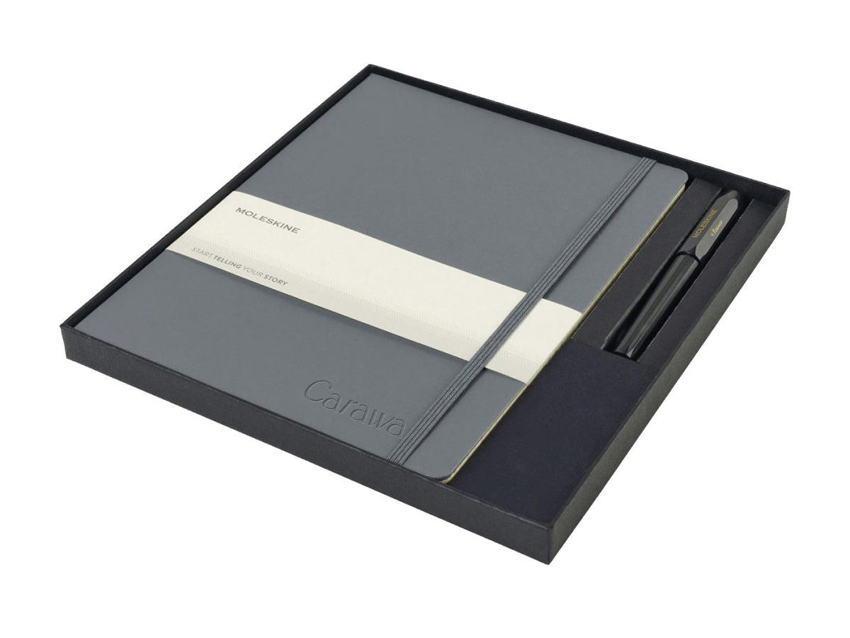 Moleskine® X - Large Notebook and Kaweco Pen Gift Set - Notebook Sets - SwagWear