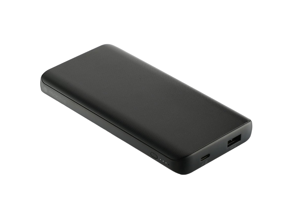 mophie® Power Boost 10,000 mAh Power Bank with USB-C Port - Black - Wireless Power Banks