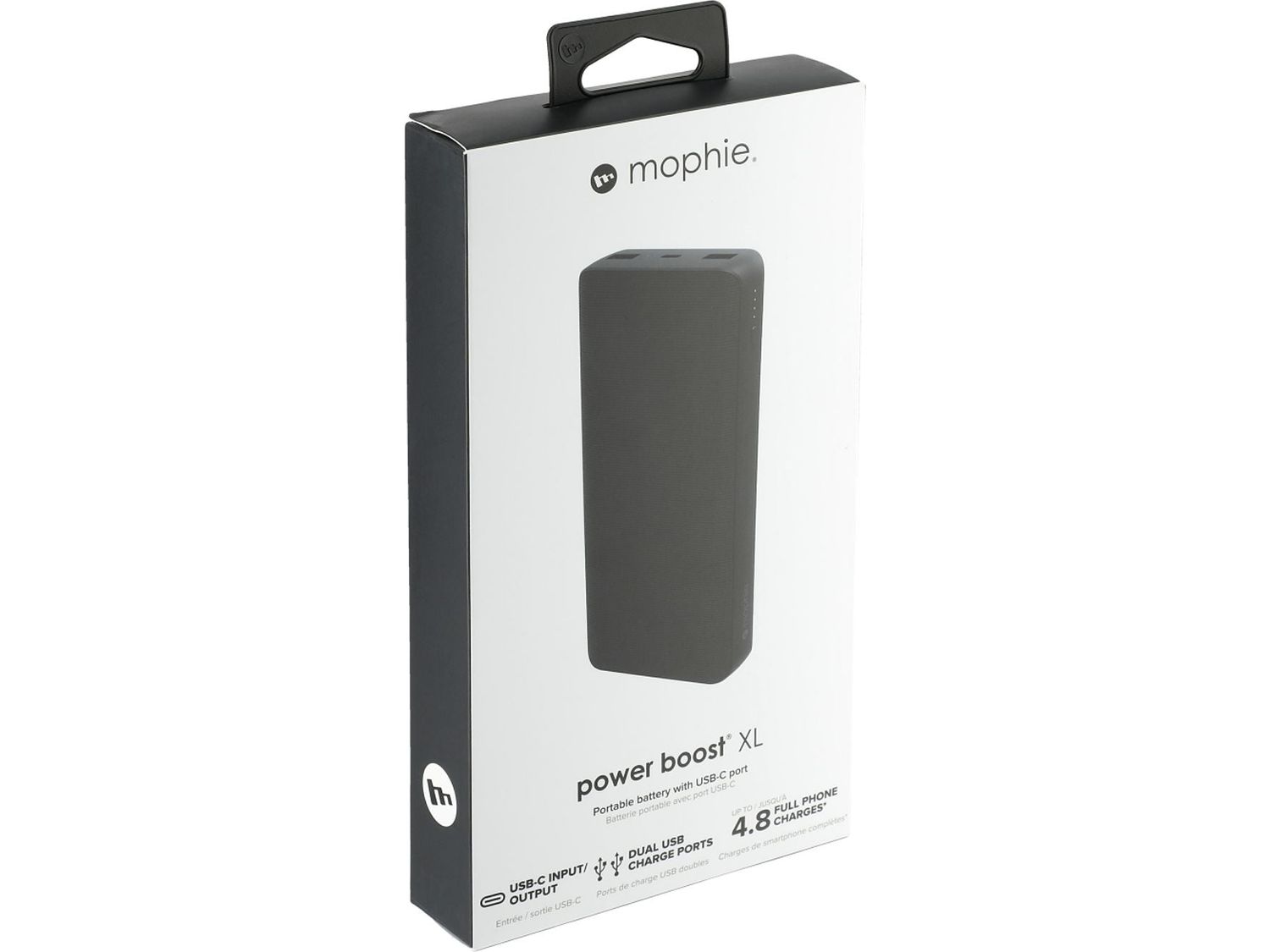 mophie® Power Boost 20,000 mAh Power Bank with USB-C Port - Black - Wireless Power Banks
