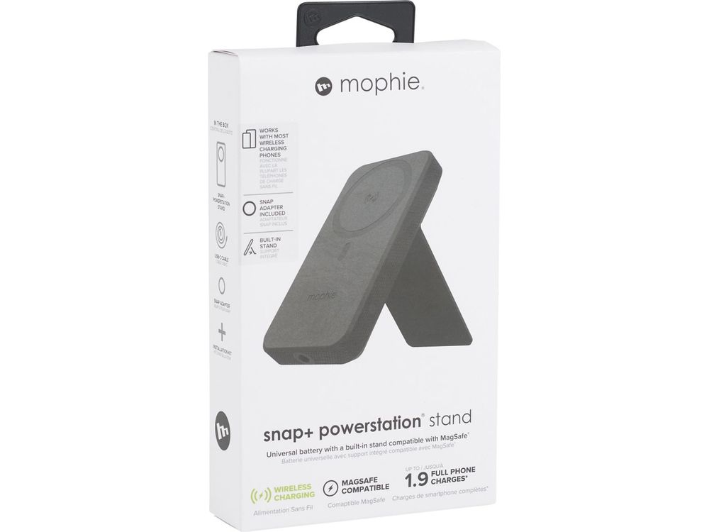 mophie® Snap + 10000 mAh Powerstation Stand - Black - Wireless Power Banks