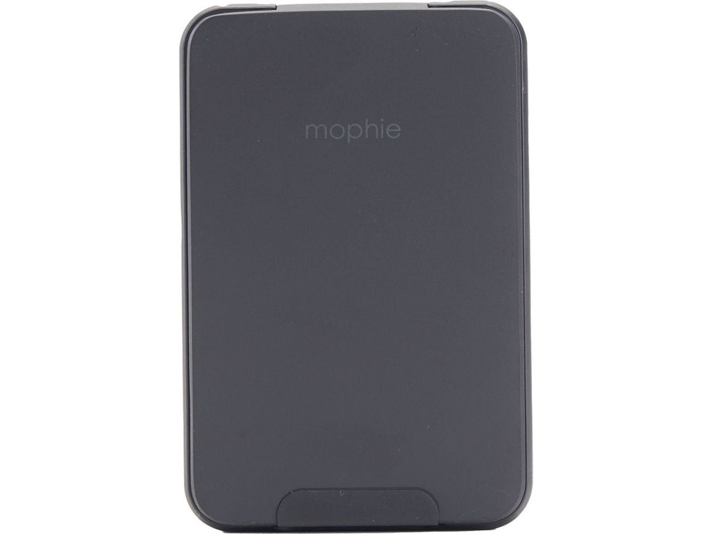 mophie® Snap + 5000 mAh Wireless Power Bank w/ Stand - Black - Wireless Power Banks