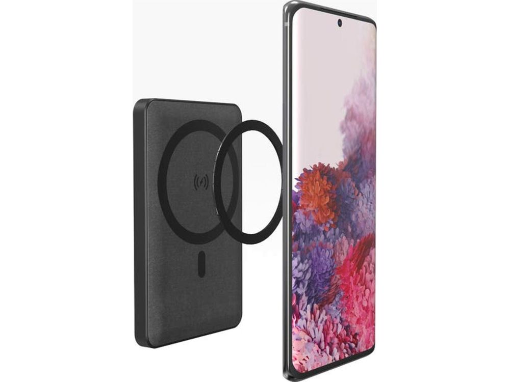 mophie Snap+ Mini 5000 mAh Wireless Power Bank - Black - Wireless Power Banks