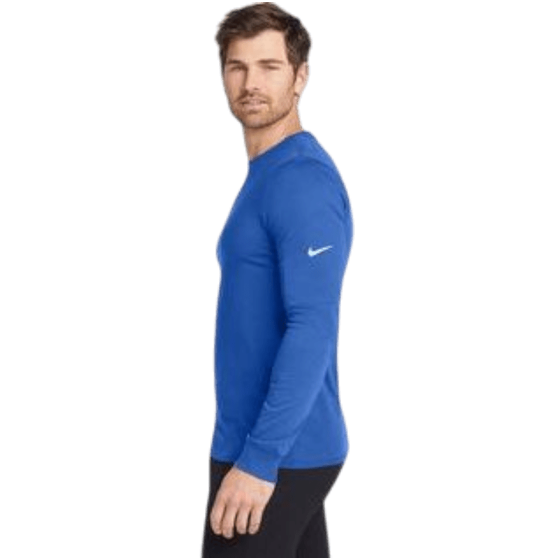 Nike Dri - FIT Cotton/Poly Long Sleeve Tee - Long - Sleeved T-Shirts - SwagWear