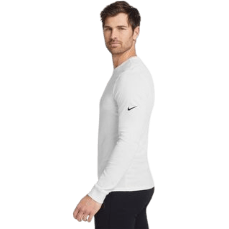 Nike Dri - FIT Cotton/Poly Long Sleeve Tee - Long - Sleeved T-Shirts - SwagWear