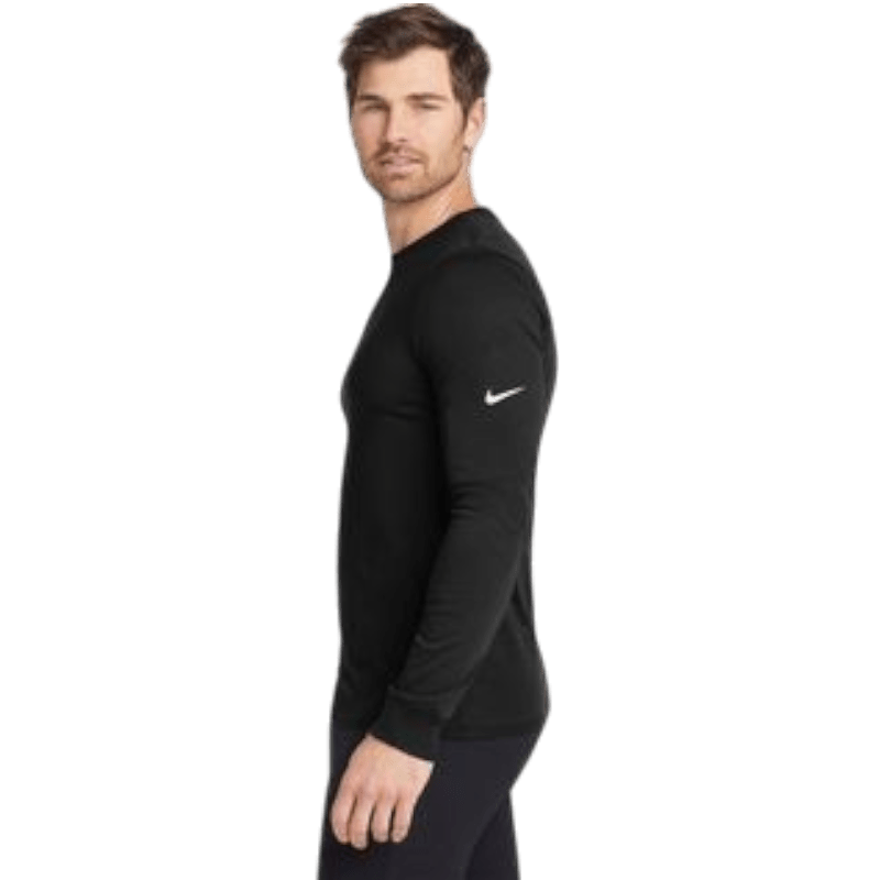 Nike Dri - FIT Cotton/Poly Long Sleeve Tee - Long - Sleeved T-Shirts - SwagWear
