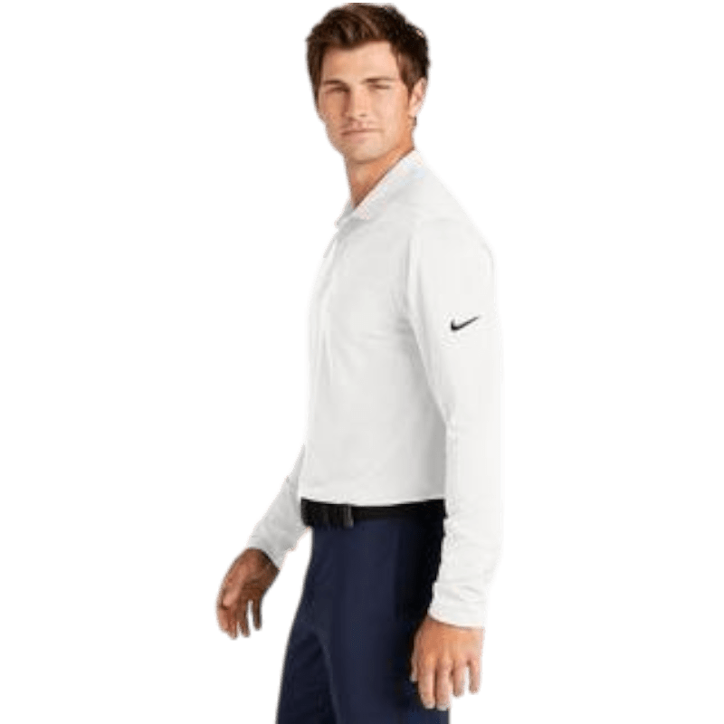 Nike Dri - FIT Micro Pique 2.0 Long Sleeve Polo - Long - Sleeved Polos - SwagWear