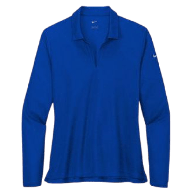 Nike Women's Dri - FIT Micro Pique 2.0 Long Sleeve Polo - Long - Sleeved Polos - SwagWear