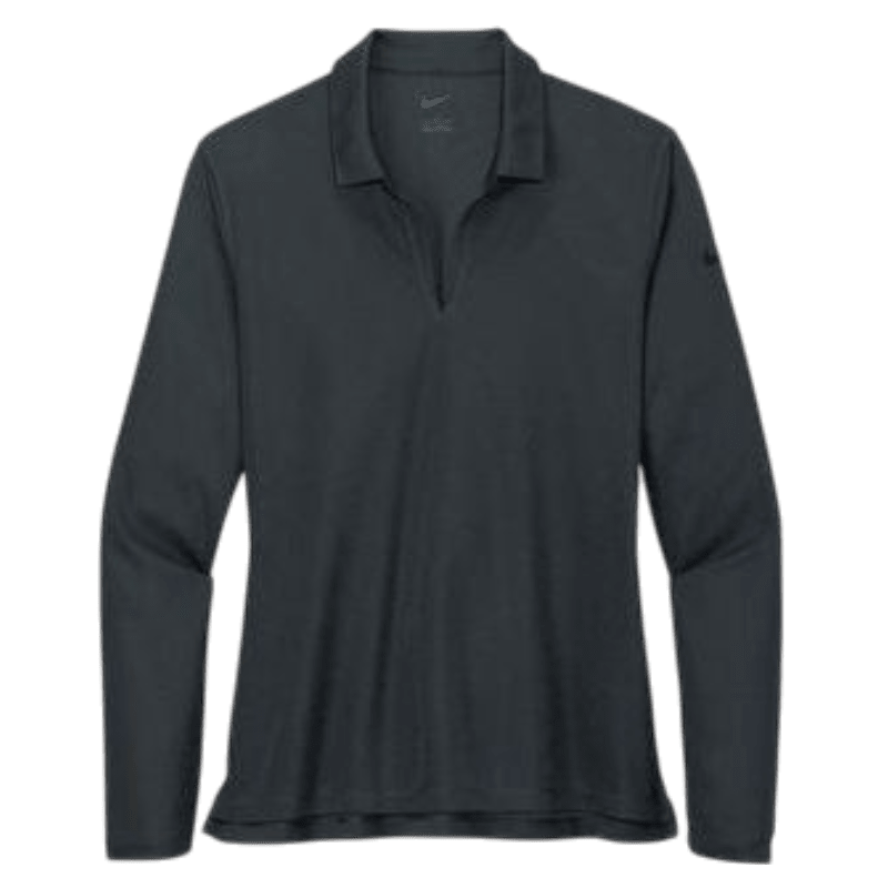 Nike Women's Dri - FIT Micro Pique 2.0 Long Sleeve Polo - Long - Sleeved Polos - SwagWear