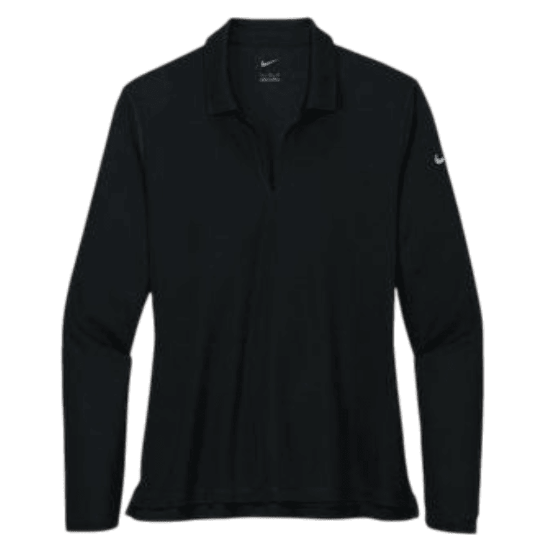 Nike Women's Dri-FIT Micro Pique 2.0 Long Sleeve Polo - Long-Sleeved Polos - SwagWear
